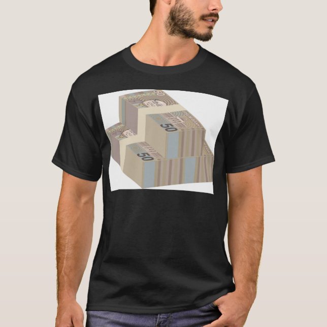 Camiseta Pilas falsas del dinero (Anverso)