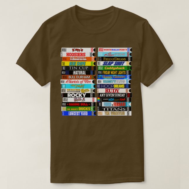 Camiseta Pilas VHS para deportes (Diseño del anverso)