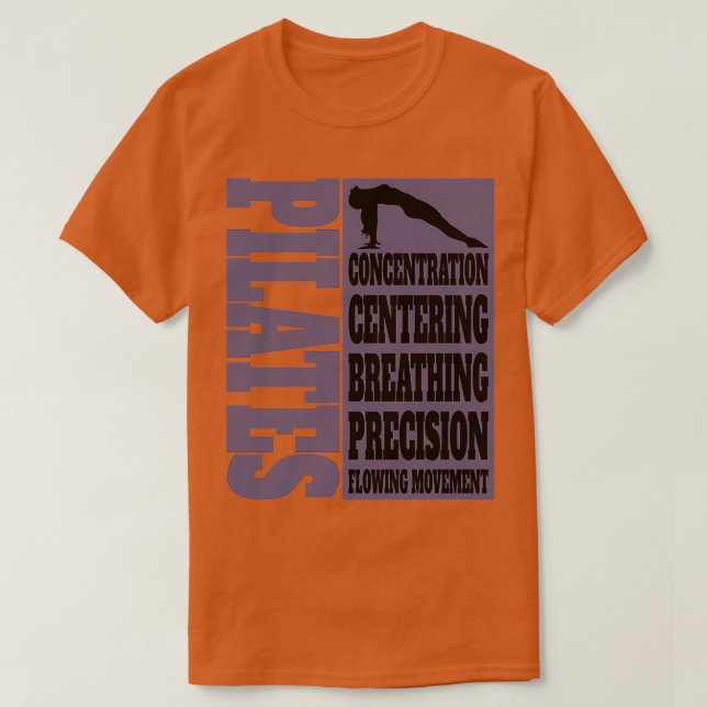 Camiseta Pilates Concentración Centrar Respiración (Diseño del anverso)