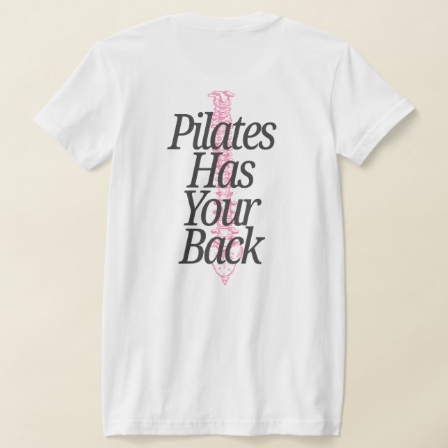 Camiseta Pilates Cuida Tu Espalda  (Distribución Reverso )