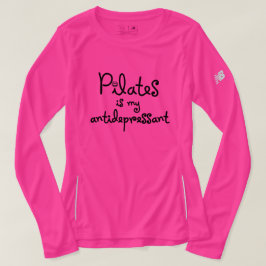 Camiseta Pilates Es Mi Antidepresivo - Tee De Manga Larga