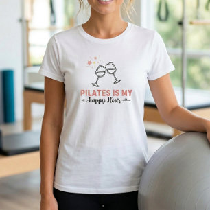 Camiseta Pilates es mi cita feliz de la hora