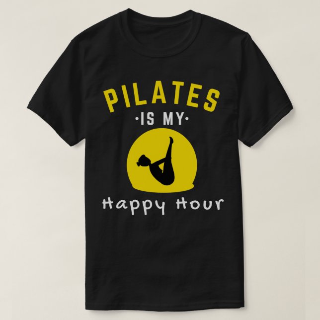 Camiseta Pilates Es Mi Hora Feliz 10 (Diseño del anverso)