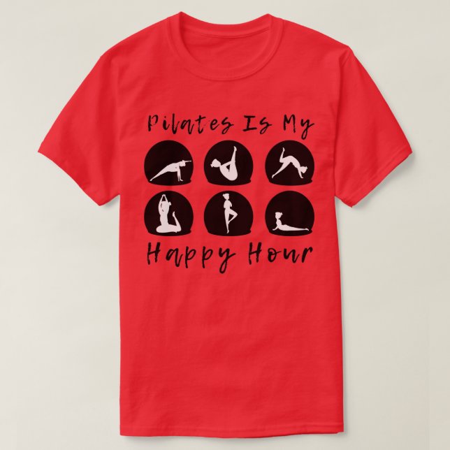Camiseta Pilates Es Mi Hora Feliz 3 (Diseño del anverso)