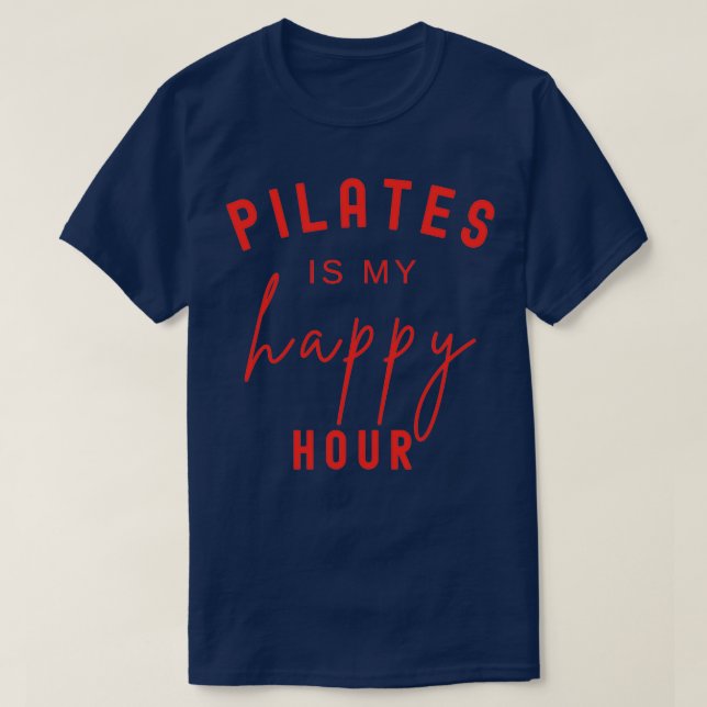 Camiseta Pilates Es Mi Hora Feliz 5 (Diseño del anverso)