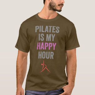 Camiseta Pilates Es Mi Hora Feliz Tee Cute Contrología Pila