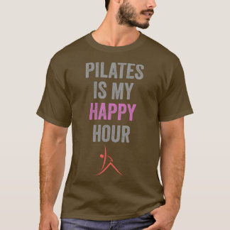 Camiseta Pilates Es Mi Hora Feliz Tee Cute Contrología Pila