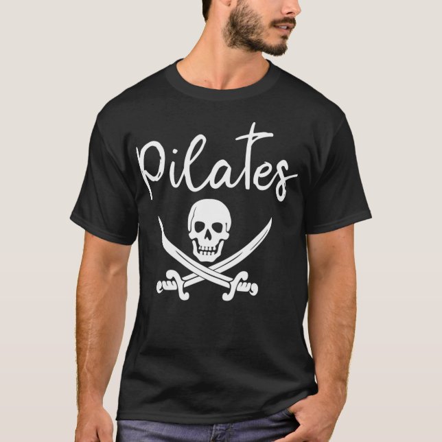 Camiseta Pilates Funny Pirate Workout Gift (Anverso)