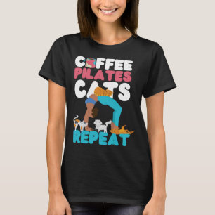 Camiseta Pilates Instructor Profesor Café Perro Café Pilat
