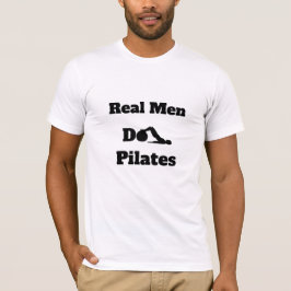 Camiseta *~* Pilates - los hombres reales hacen el blanco