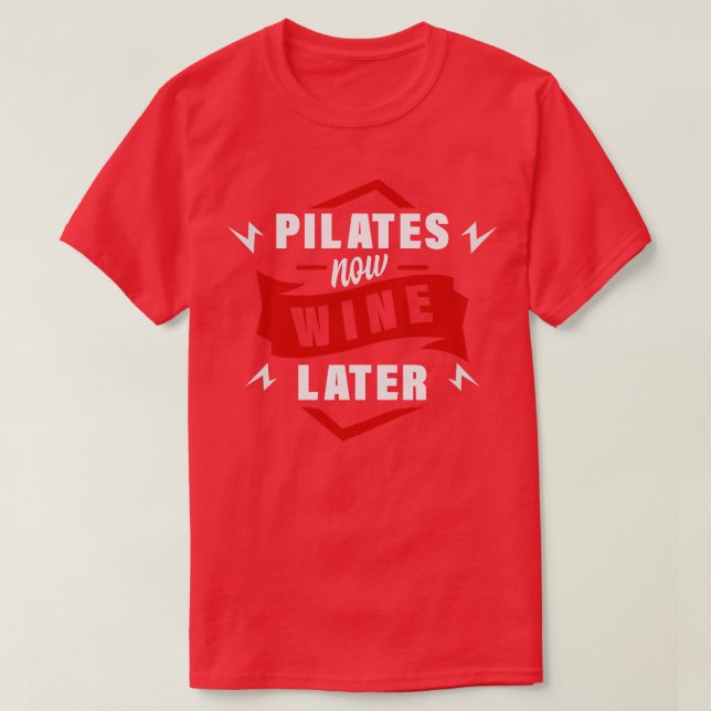 Camiseta Pilates Now Wine Después (Diseño del anverso)
