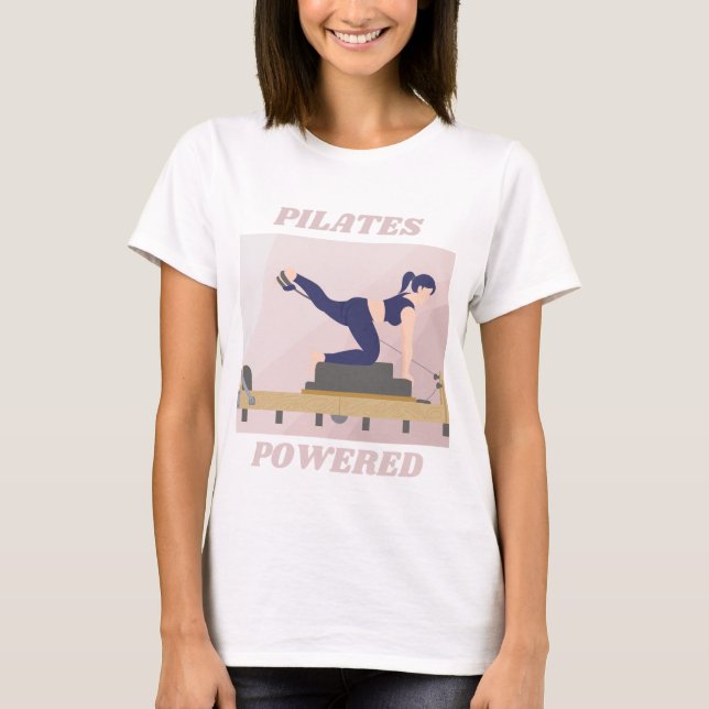 Camiseta Pilates Powered Fitness Lover Gift (Anverso)