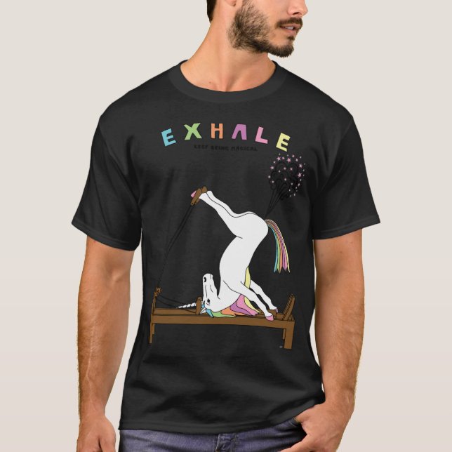 Camiseta Pilates Unicorn Ehale funny animation  (Anverso)