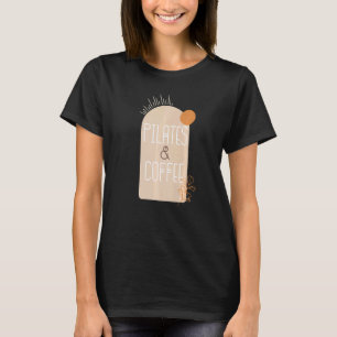 Camiseta Pilates Y Café Boho Estilo Vintage 1