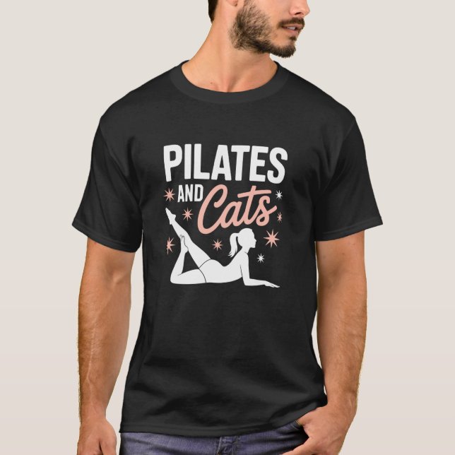 Camiseta Pilates y Gatos (Anverso)