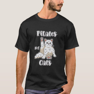 Camiseta Pilates y gatos postura de yoga relajación
