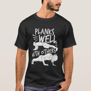 Camiseta Pilatos, Yoga, Planking: Planchas buenas con otras