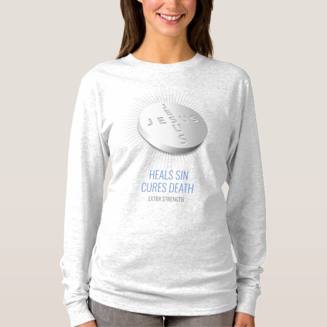 Camiseta Píldora de Jesús - Fe de Personalizable Pray Esper (Anverso)