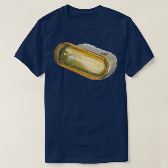 Camiseta Píldora de la cápsula de gel suave 1 (Diseño del anverso)
