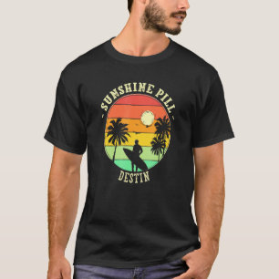 Camiseta Píldora de sol Destin Verano Florida Playa Tropica