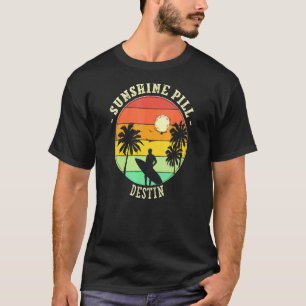 Camiseta Píldora de sol Destin Verano Florida Playa Tropica