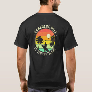 Camiseta Píldora de sol Isla St Simons Tropa de verano de G