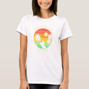 Camiseta Píldora de sol Viejo Lyme Verano Connecticut Tropi
