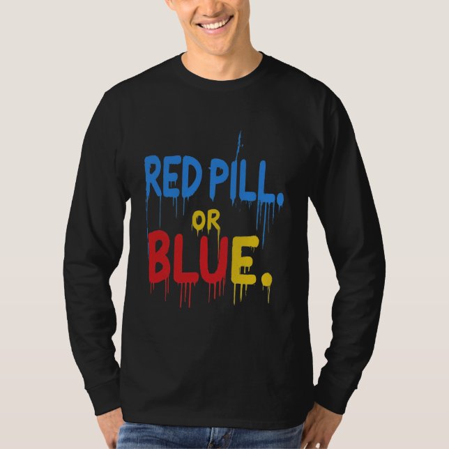 Camiseta Píldora roja o azul (Anverso)