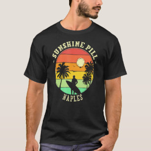 Camiseta Píldora solar Nápoles Verano Florida Playa Tropica