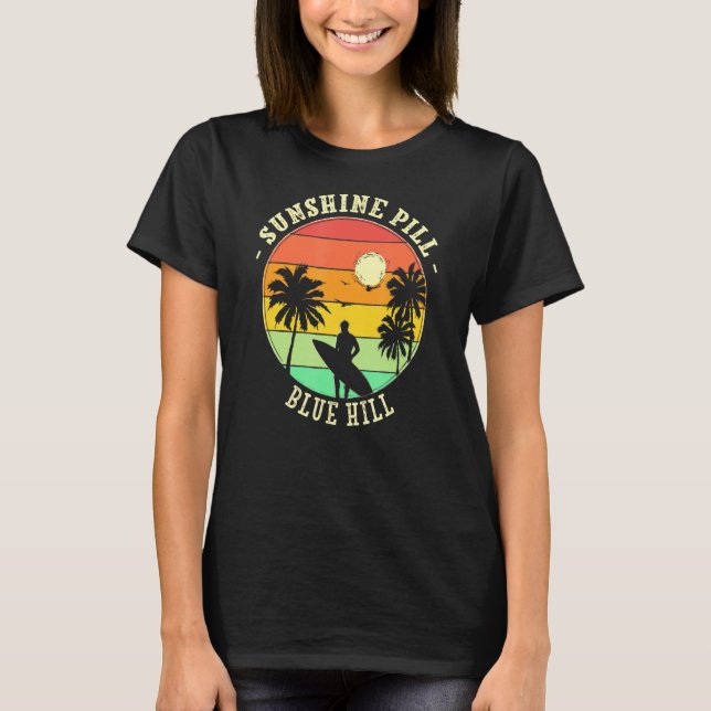 Camiseta Píldora Sunshine Blue Hill Verano Mainpical Beach (Anverso)
