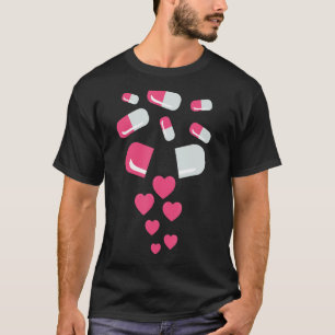 Camiseta Píldoras El día de San Valentín del corazón Medici