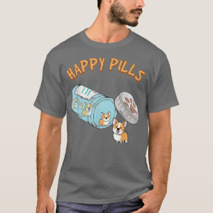 Camiseta Píldoras Felices Corgi Mom Funny Corgi Gift Para E