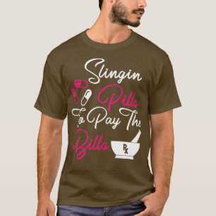 Camiseta Píldoras para pagar las facturas Graciosa enfermer