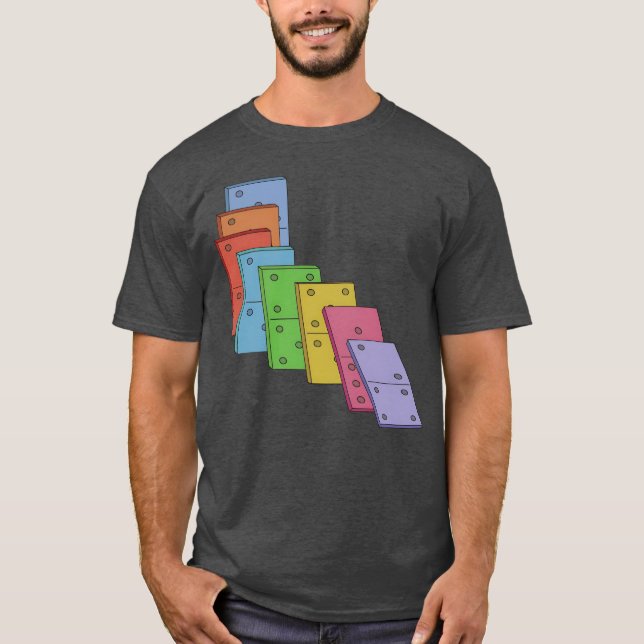 Camiseta Pile Of Dominoes Domino Setile Game Dominos Game f (Anverso)