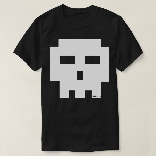 Camiseta Pilgrim 8 Bit Skull (Diseño del anverso)