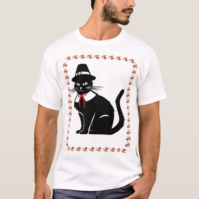 Camiseta Pilgrim Cat Oversized T-Shirt (Anverso)