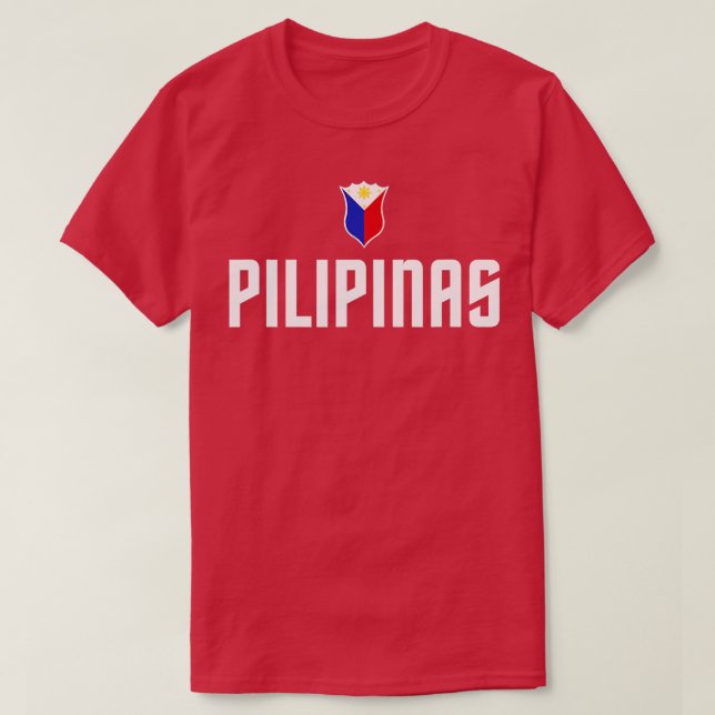 Camiseta Pilipinas Basketball Wear Gilas Filipinas Casual (Diseño del anverso)