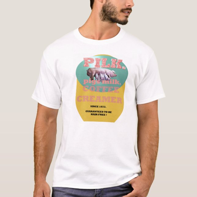 Camiseta PILK. Desnatadora del café de la leche de los (Anverso)