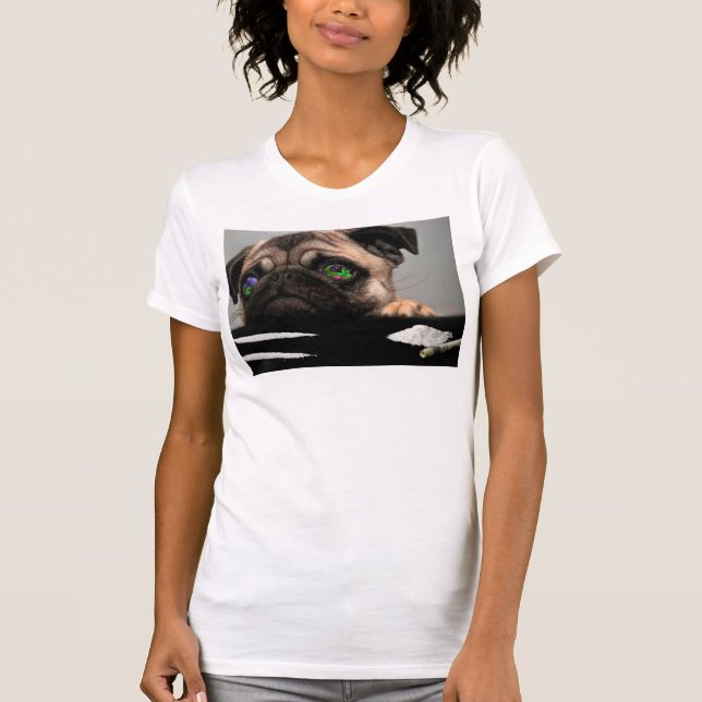 Camiseta Pill Poppin' Pug Tank (Anverso)