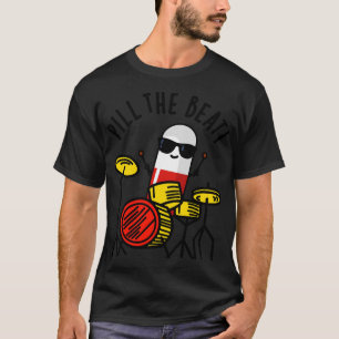Camiseta Pill The Beat Cute Medicine Music Pun 1