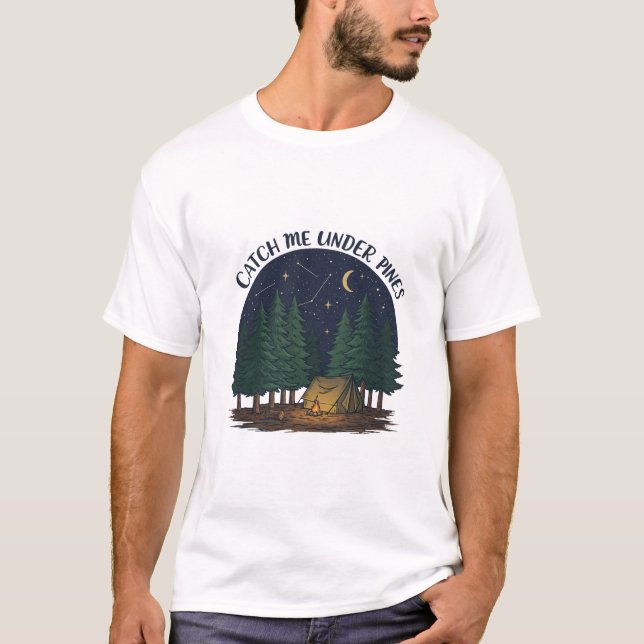 Camiseta pillarme bajo los pinos (Anverso)