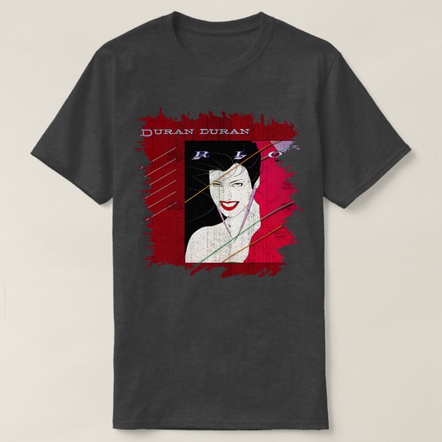 Camiseta Pillow Duran Rio de los años 80 (Diseño del anverso)