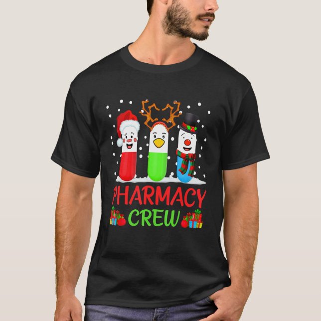 Camiseta Pills Snowman Reindeer Santa Claus (Anverso)
