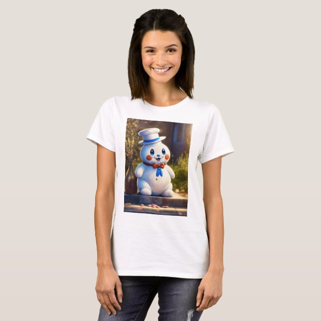 Camiseta "Pillsbury Doughboy: Compañera de cocina de Kawaii (Anverso completo)