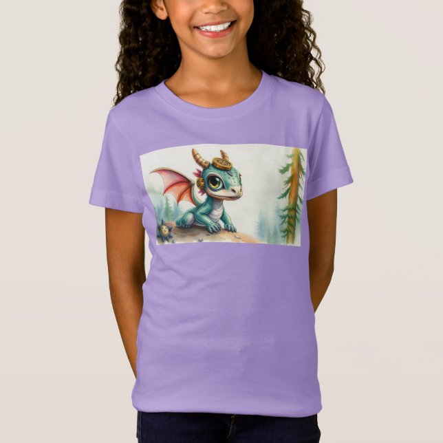 Camiseta Pilly el dragón del vestido de vapor (Anverso)