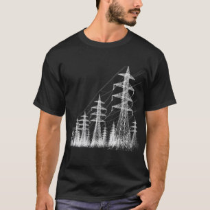 Camiseta Pilones eléctricos - Líneas de alimentación