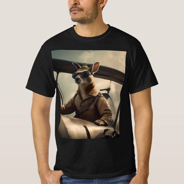 Camiseta Piloto canguro australiano, (Anverso)
