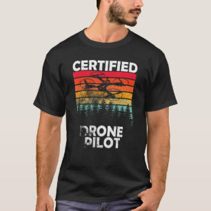 Camiseta Piloto certificado de drones Fpv Drone Flone Drone