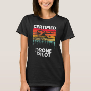 Camiseta Piloto certificado de drones Fpv Drone Flone Drone
