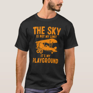 Camiseta Piloto Cuadros Para Hombres Femenino Avión Piloto 